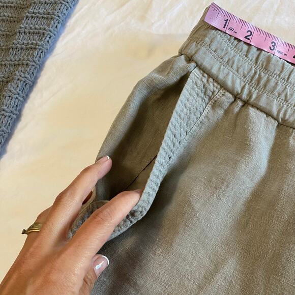 James Perse Patch Linen Pants Women’s Size 0 / XS Minimalist Lagenlook - Picture 4 of 7